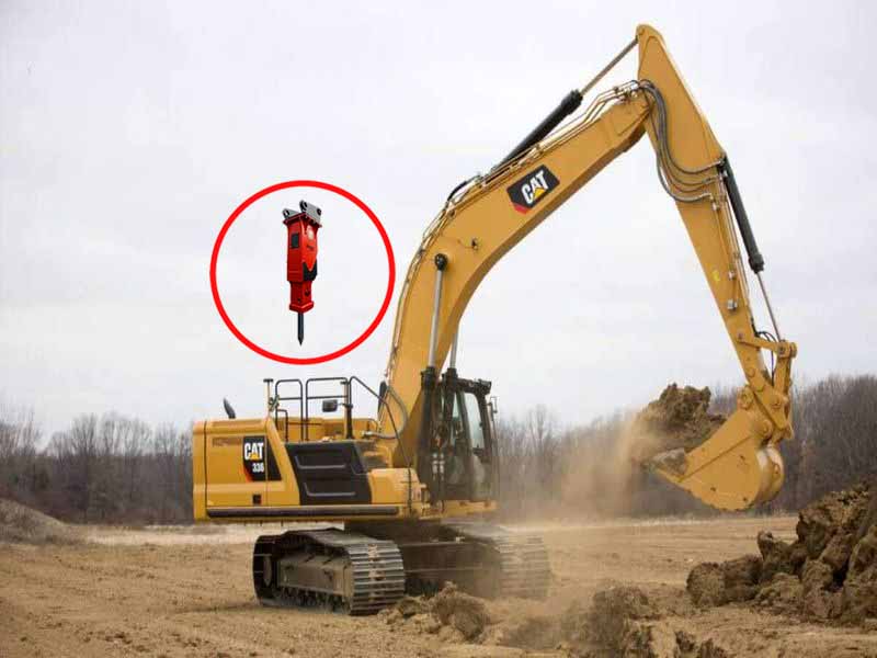 Аренда экскаватора Caterpillar 336 с гидромолотом